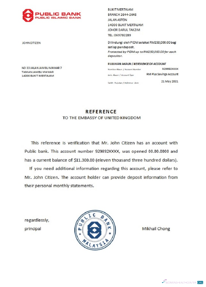 Download Malaysia Public bank reference Photoshop template